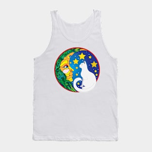 The Moon and The Cat Tank Top